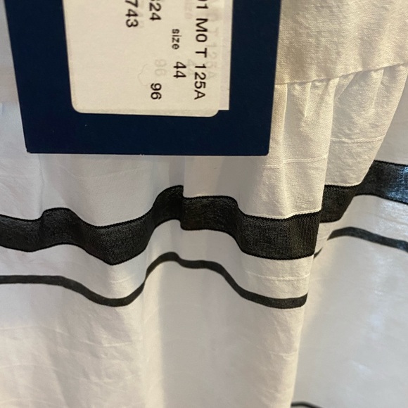 PIAZZA SEMPIONE Striped Poplin Tunic Dress. Size Eur 44; US 12. Retail: $1095 - Picture 7 of 7